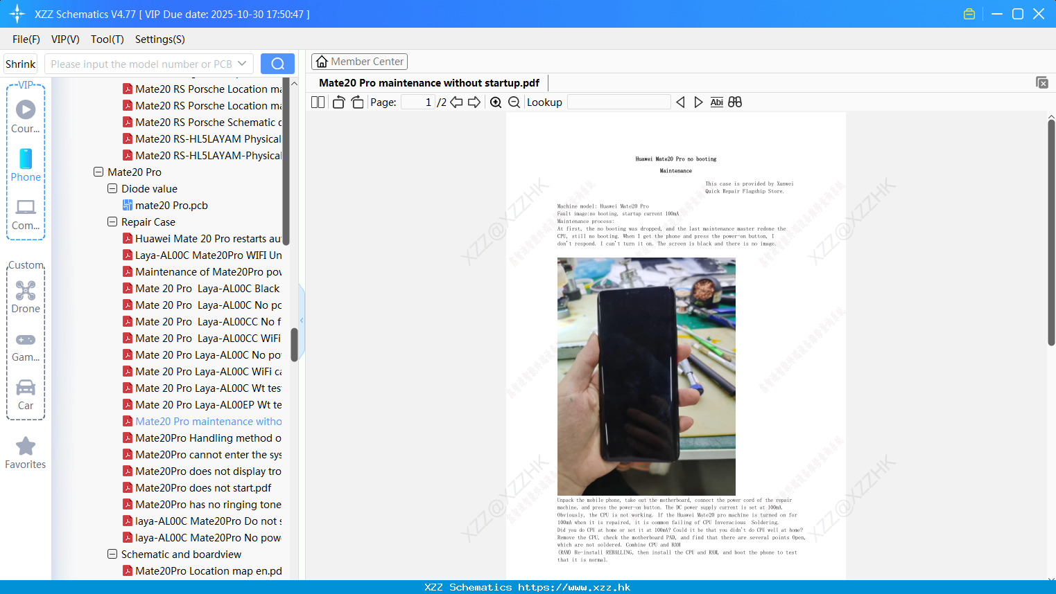Huawei Mate20 Pro Maintenance Without Startup
